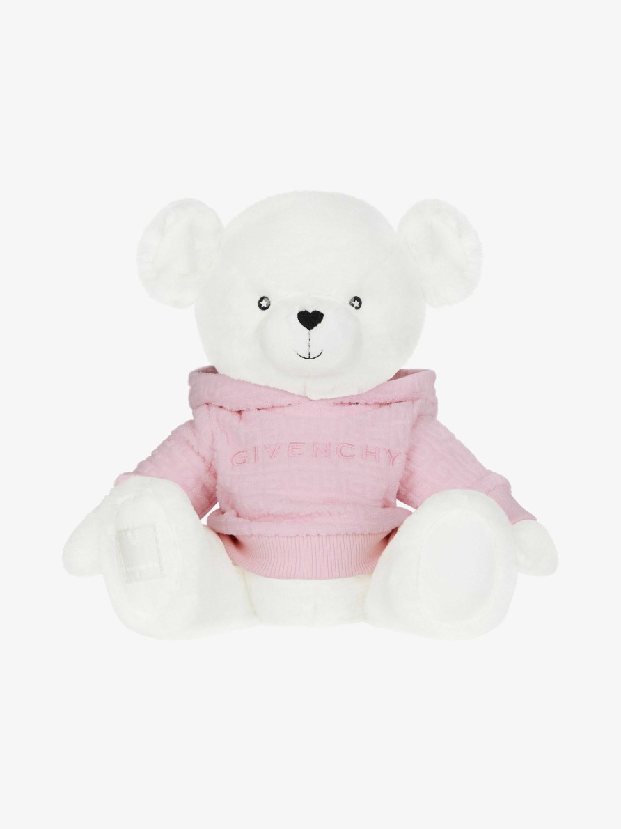 Uomini Givenchy Ragazzo (Da 4 A 12 Anni) | Orsetto Di Peluche Di Givenchy In Pelliccia Sintetica Rosa Chiaro