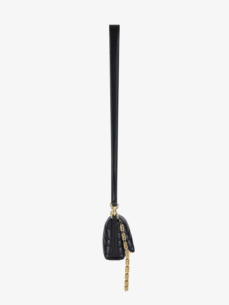 Donne Givenchy 4G | Borsa Morbida Micro 4G In Pelle Trapuntata Nero