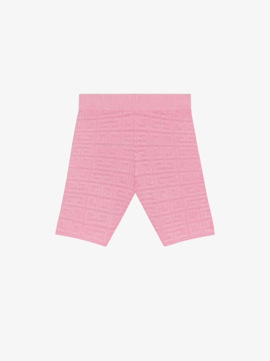 Donne Givenchy Ragazza (Da 4 A 12 Anni) | Pantaloncini Biker In Jacquard 4G Rosa Confetto