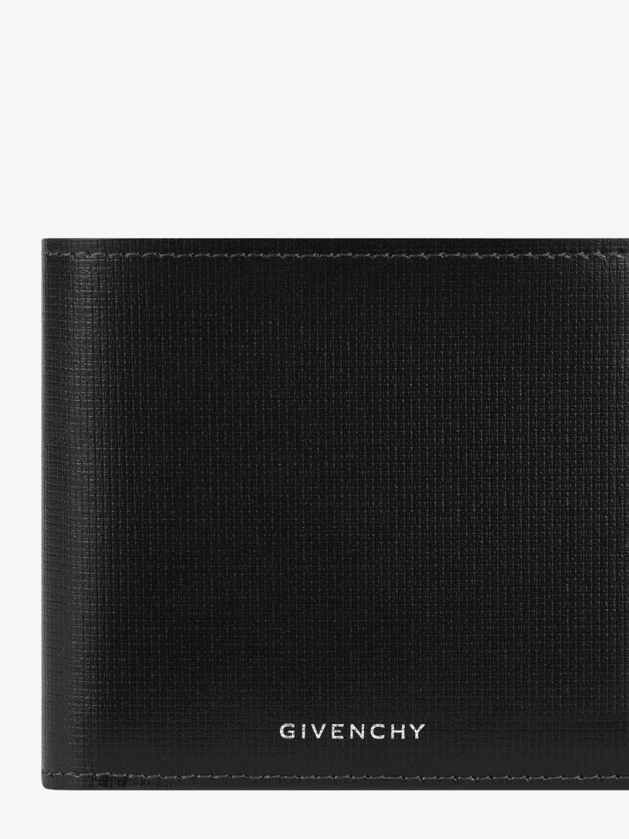 Uomini Givenchy Piccola Pelletteria | Portafoglio In Pelle Classica 4G Nero