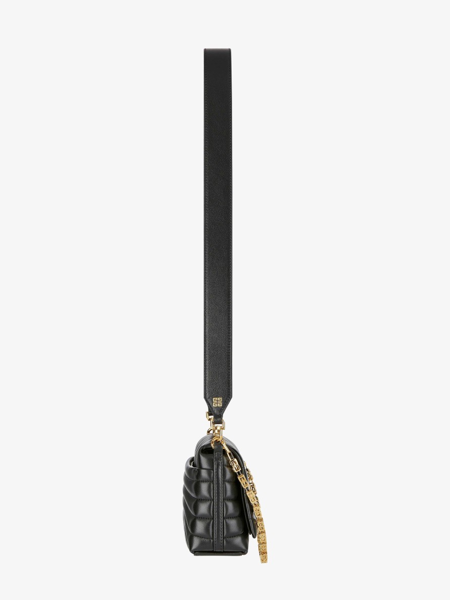 Donne Givenchy 4G | Borsa Morbida 4G Piccola In Pelle Trapuntata Con Catena Nero