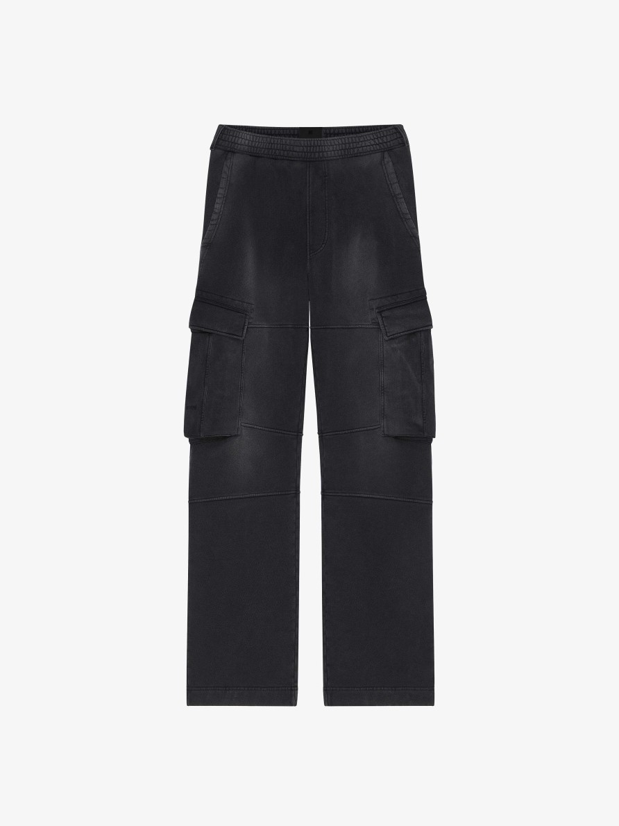 Uomini Givenchy Pantaloni | Pantaloni Cargo Con Gonna Camo In Jersey Multicolore