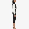 Donne Givenchy Capispalla E Giubbotti | Giacca Varsity Cropped Di Givenchy In Lana E Pelle Nero Bianco