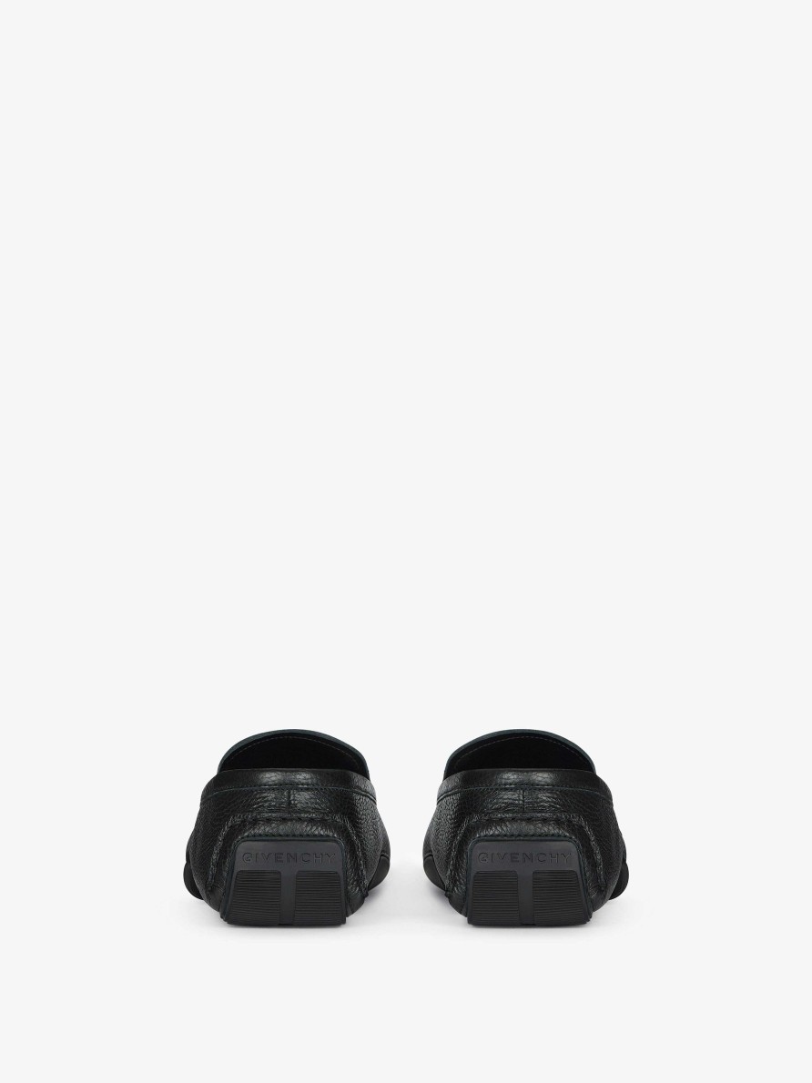 Uomini Givenchy Stivali E Derby | Scarpe Driver Mr G In Pelle Nero