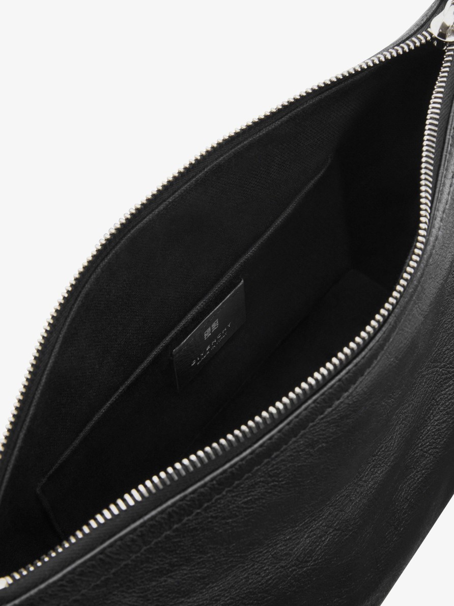 Donne Givenchy Voi | Borsa A Tracolla Voyou In Pelle Nero