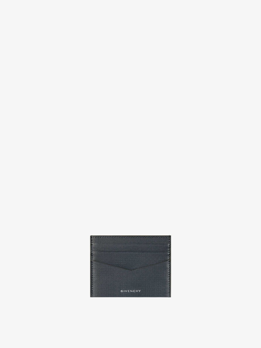 Uomini Givenchy Piccola Pelletteria | Portacarte Givenchy In Pelle Classica 4G Bicolore Grigio Verde