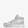 Uomini Givenchy G4 | Sneakers Alte G4 In Pelle Grigio/Bianco