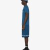 Uomini Givenchy Magliette | T-Shirt Givenchy Archetype Slim Fit In Cotone Blu Petrolio