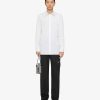 Uomini Givenchy Camicie | Camicia In Popeline Bianco Nero