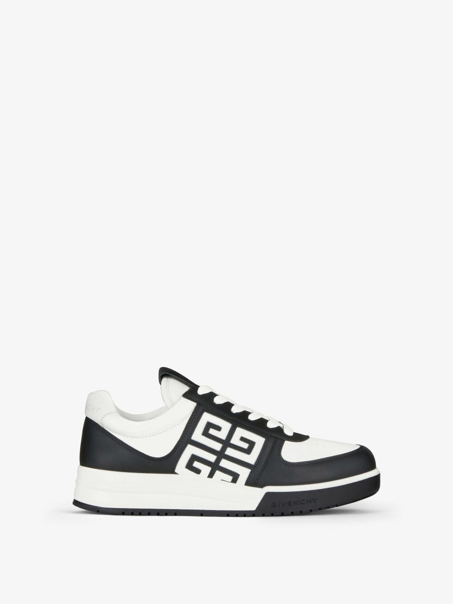 Donne Givenchy Scarpe Da Ginnastica | Sneakers G4 In Pelle Nero Bianco