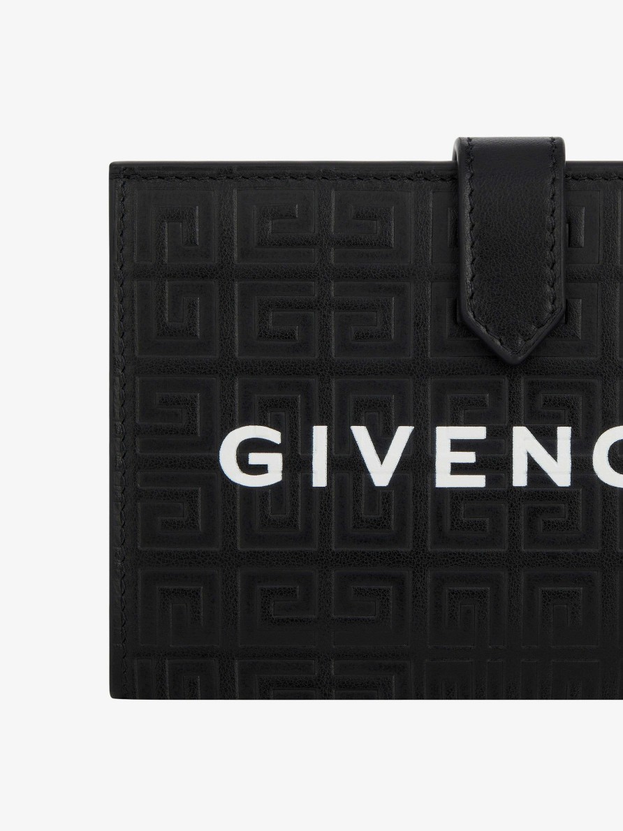 Donne Givenchy Piccola Pelletteria | Portafoglio G-Cut In Pelle 4G Nero