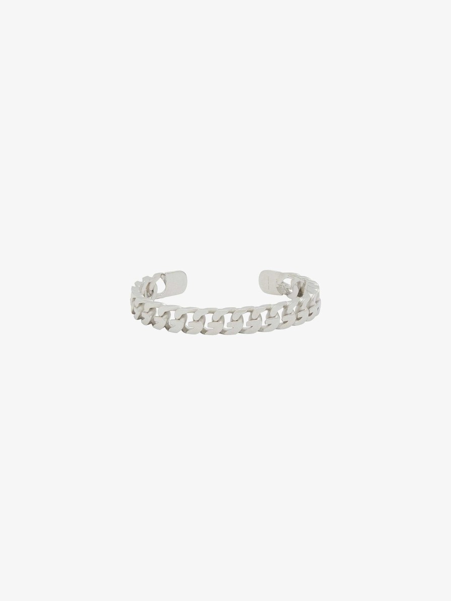 Donne Givenchy Gioielleria | Bracciale A Catena G In Metallo Argenteo