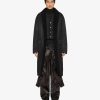 Uomini Givenchy Giacche E Cappotti | Cappotto Lungo Con Fodera In Shearling Nero