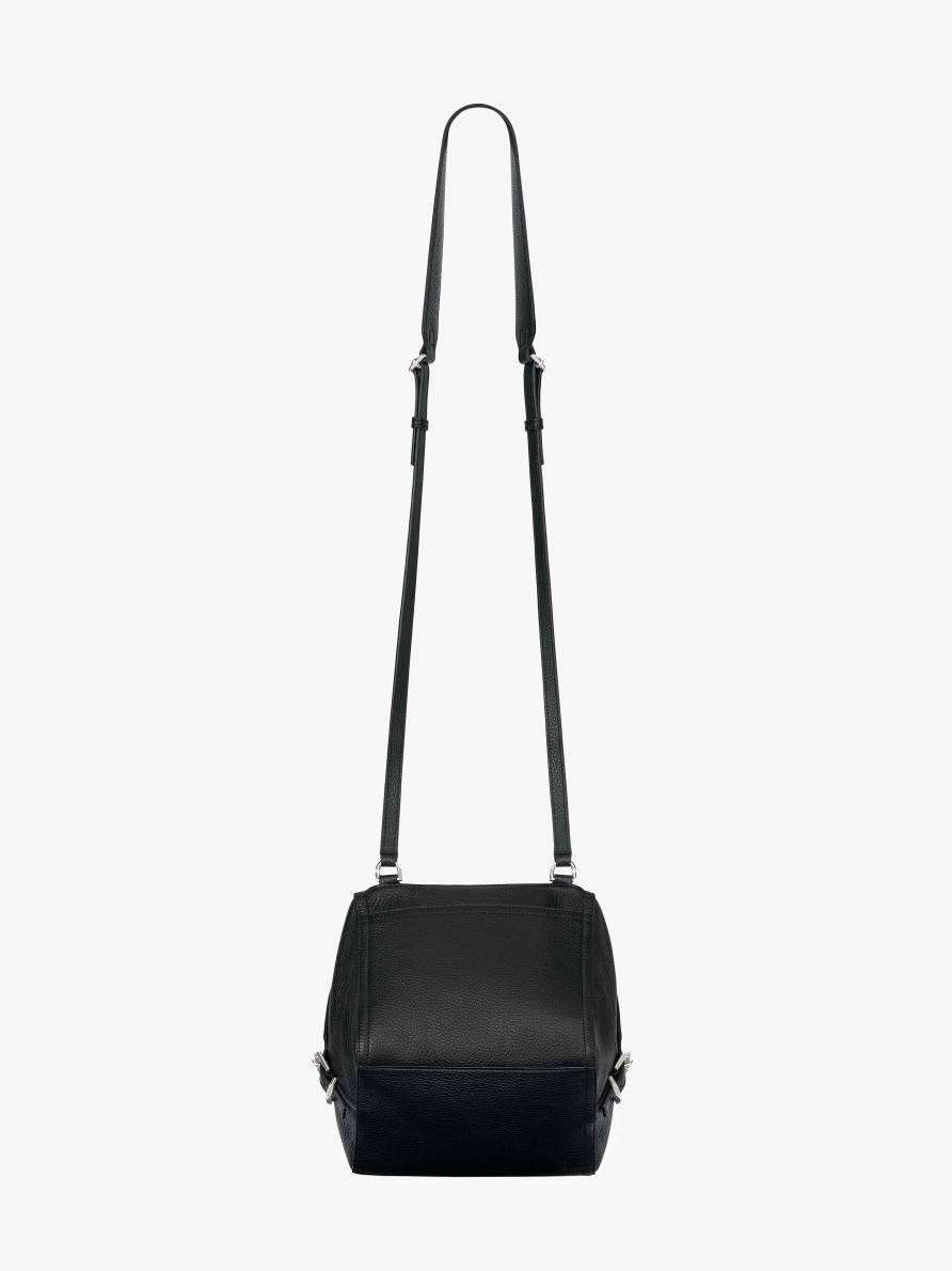 Uomini Givenchy Pandora | Borsa Pandora Piccola In Pelle Granata Nero