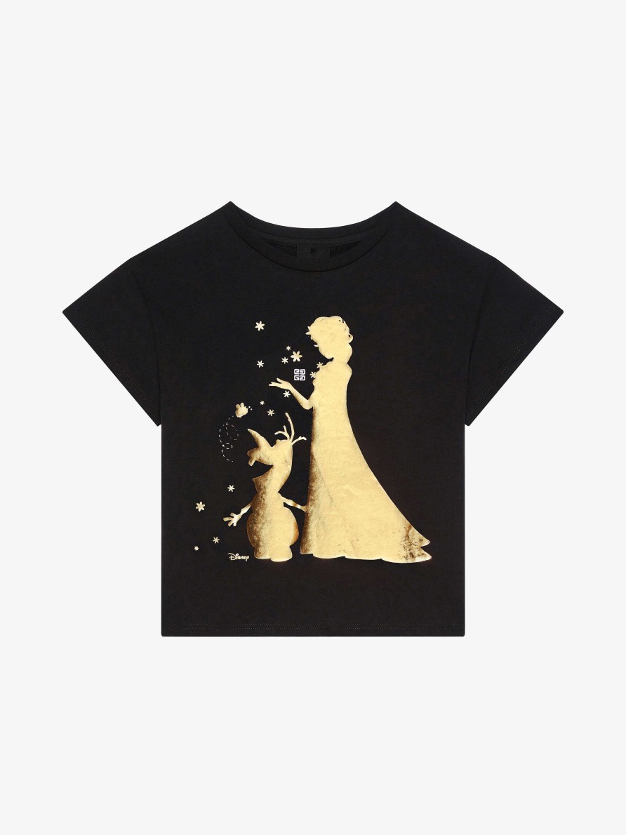 Uomini Givenchy Ragazzo (Da 4 A 12 Anni) | T-Shirt Di Frozen In Cotone Nero