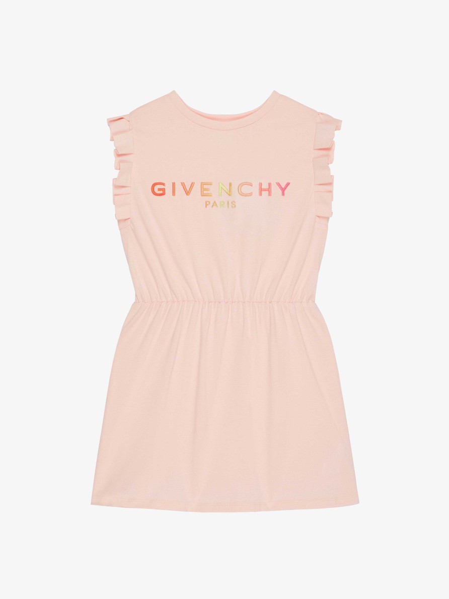 Donne Givenchy Ragazza (Da 4 A 12 Anni) | Abito Senza Maniche In Jersey Rosa Confetto