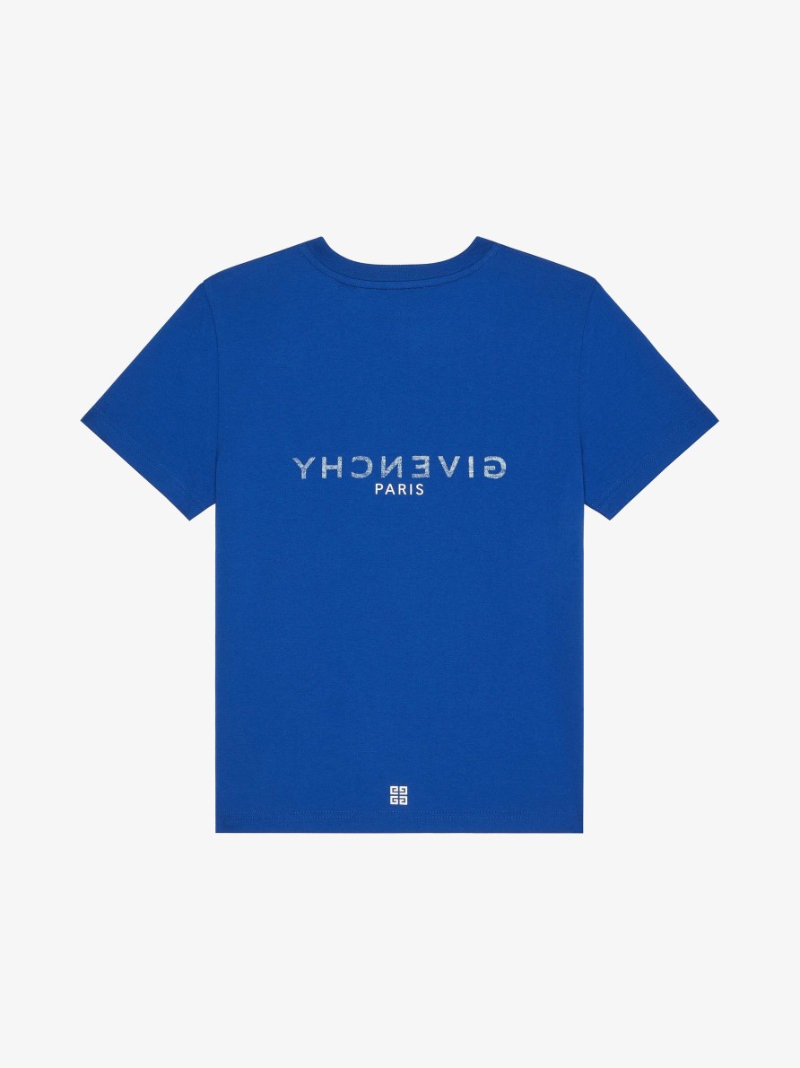 Uomini Givenchy Ragazzo (Da 4 A 12 Anni) | T-Shirt In Jersey Stampato Blu Reale