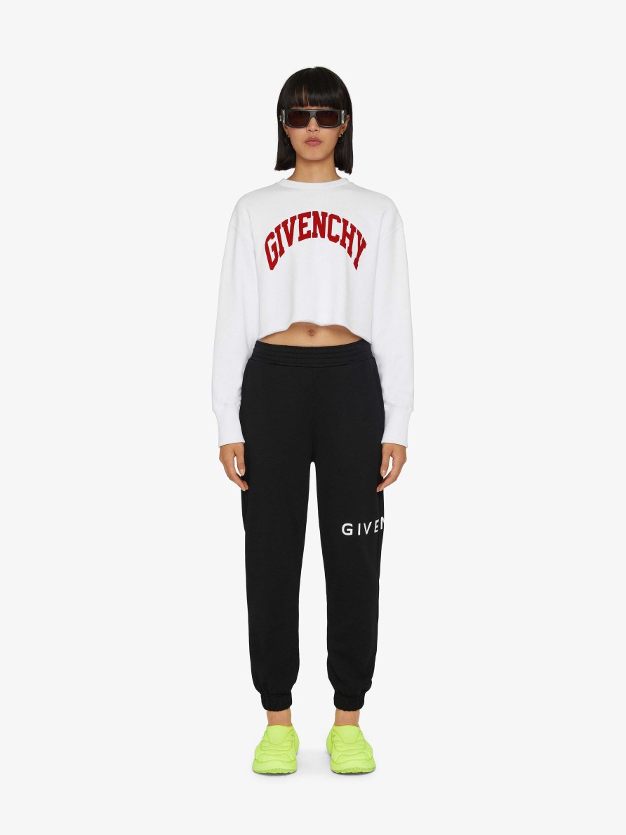 Donne Givenchy Pantaloni | Pantaloni Jogger Slim Fit Di Givenchy Archetype In Pile Nero