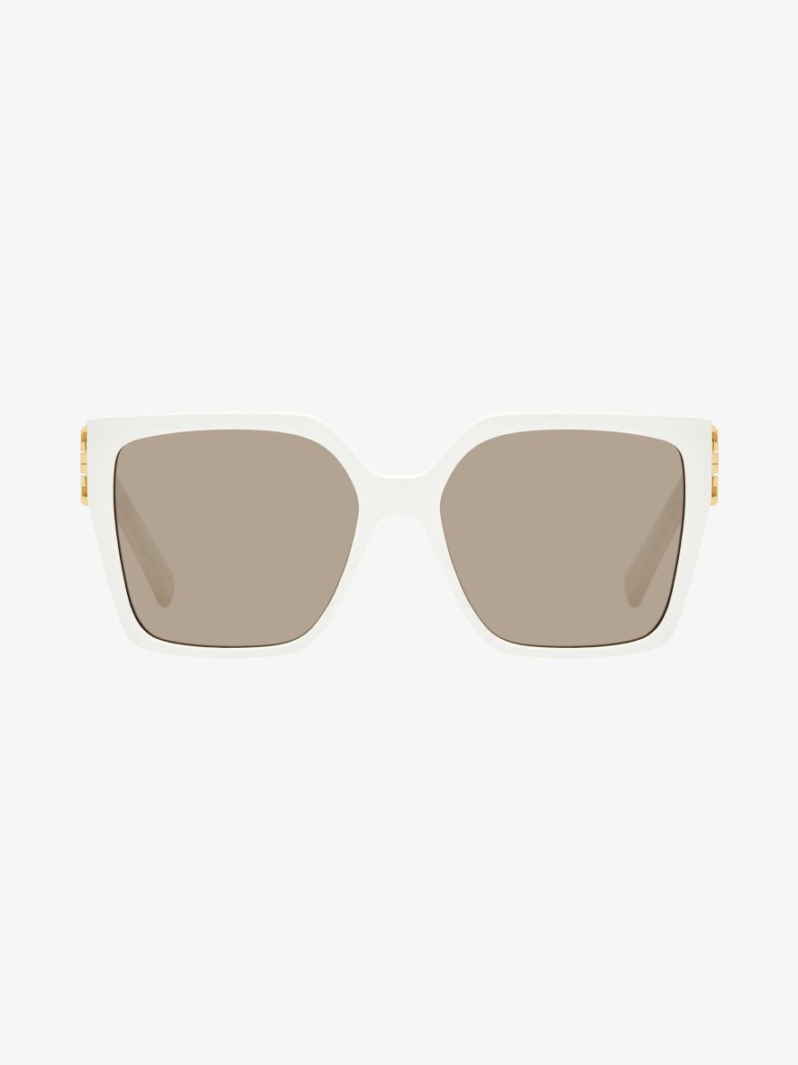 Donne Givenchy Occhiali Da Sole | Occhiali Da Sole 4G In Acetato Bianco/Burro