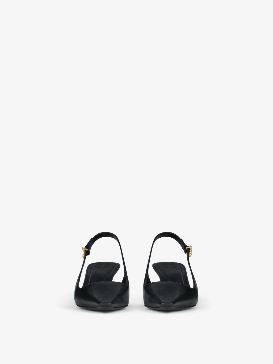 Donne Givenchy Tacchi | Decollete Slingback G Cube In Pelle Nero