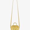 Donne Givenchy Antigona | Borsa Micro Antigona In Pelle Laminata D'Oro