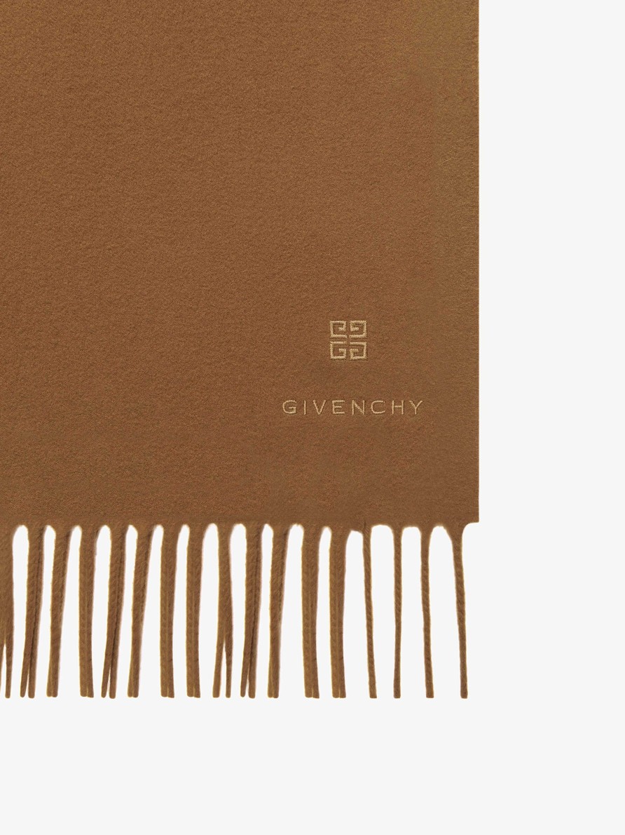 Uomini Givenchy Sciarpe E Cravatte | Sciarpa In Cashmere L'Avana