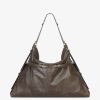 Donne Givenchy Voi | Borsa Voyou Grande In Pelle Invecchiata Marrone Noce