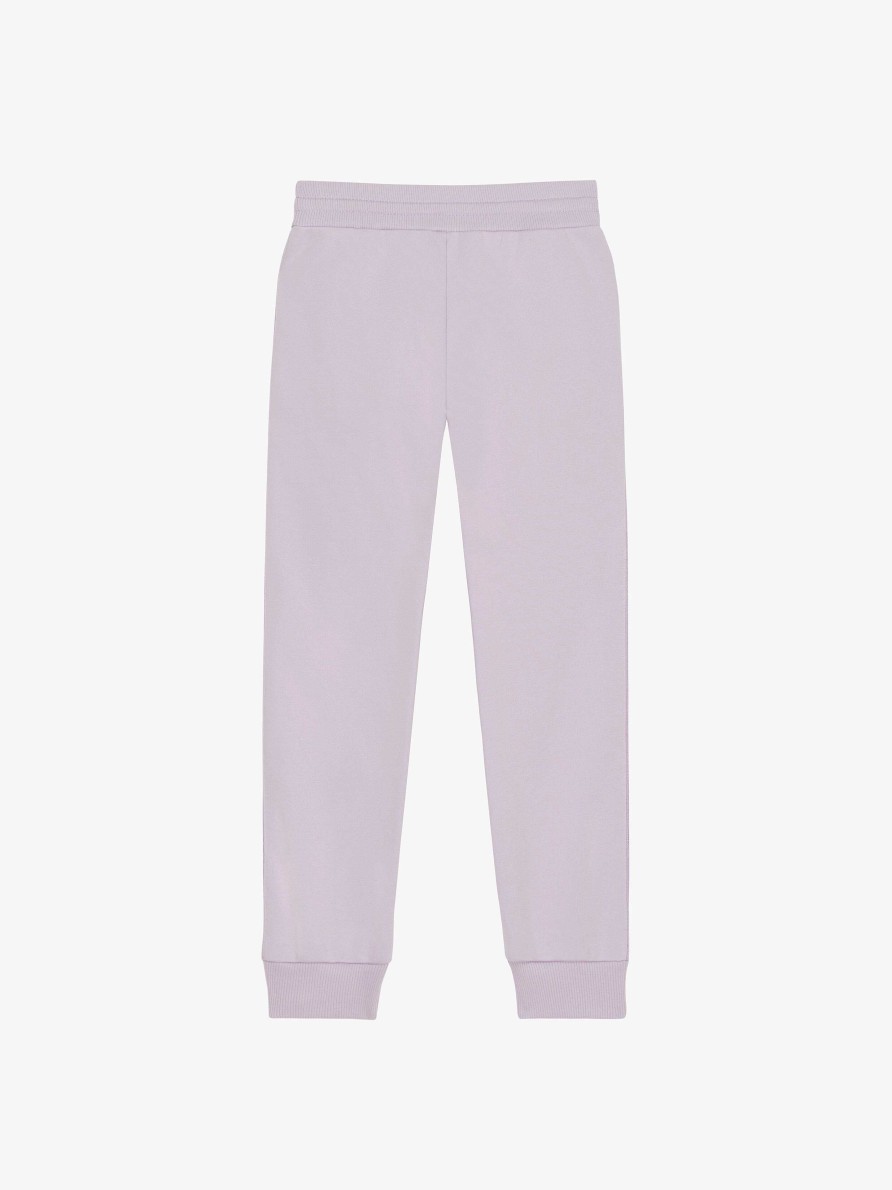 Donne Givenchy Ragazza (Da 4 A 12 Anni) | Pantaloni Jogger Di Givenchy In Pile Lilla