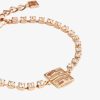 Donne Givenchy Gioielleria | Bracciale 4G In Metallo Con Cristalli Oro Rosa