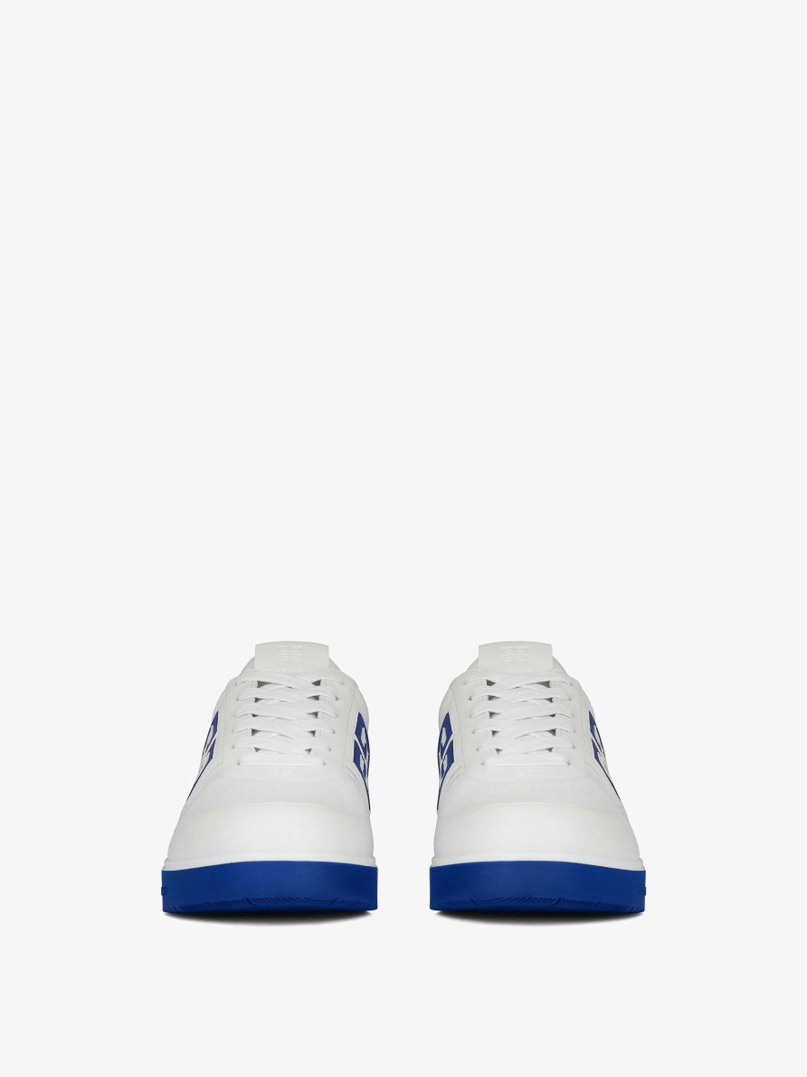 Uomini Givenchy G4 | Sneakers G4 In Pelle Bianco Blu