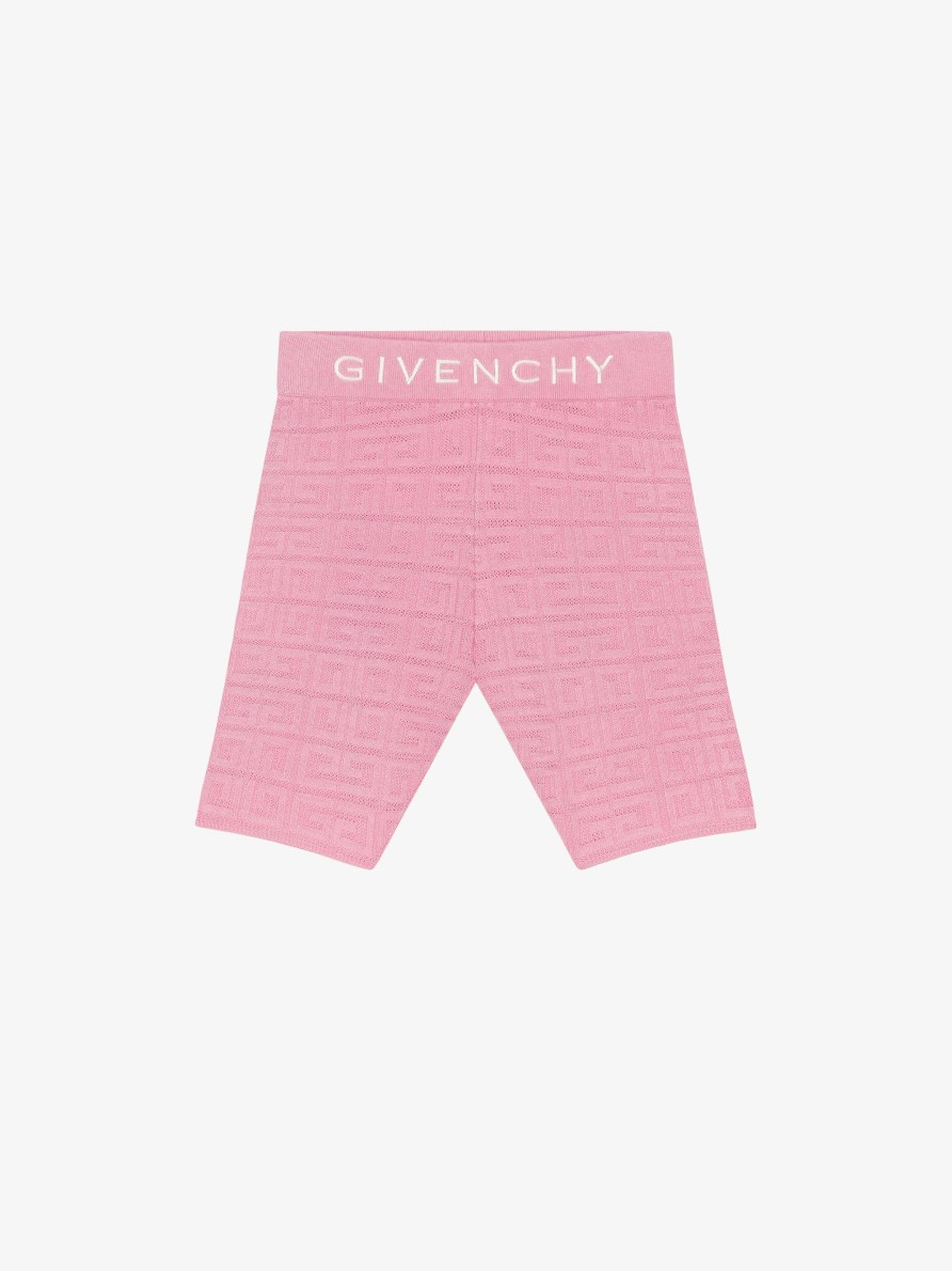 Donne Givenchy Ragazza (Da 4 A 12 Anni) | Pantaloncini Biker In Jacquard 4G Rosa Confetto