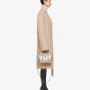 Donne Givenchy Giacche E Cappotti | Cappotto In Lana 4G Double Face Con Sciarpa Nocciola/Beige