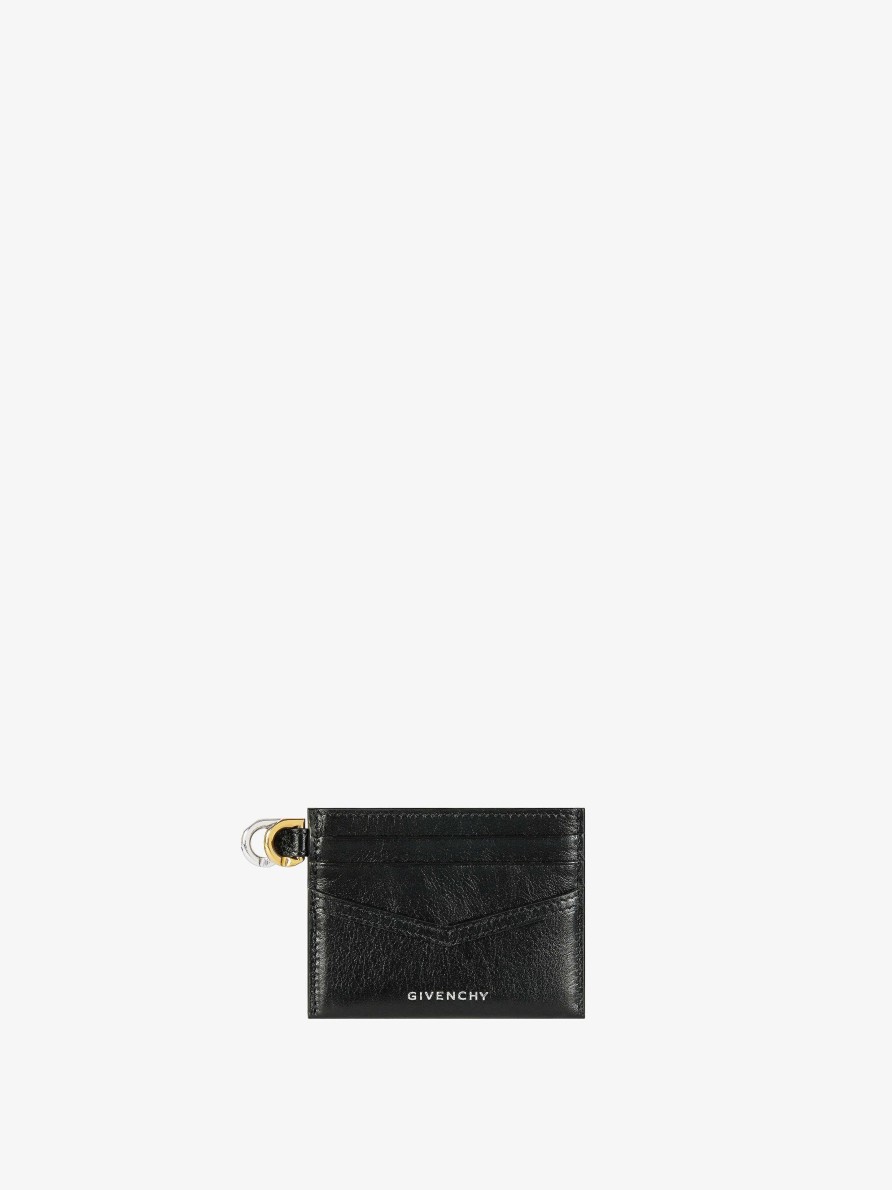 Donne Givenchy Piccola Pelletteria | Portacarte Voyou In Pelle Nero