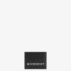 Uomini Givenchy Piccola Pelletteria | Portacarte In Tela Spalmata 4G E Pelle Nero