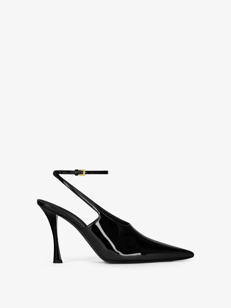 Donne Givenchy Tacchi | Slingback Show In Vernice Nero