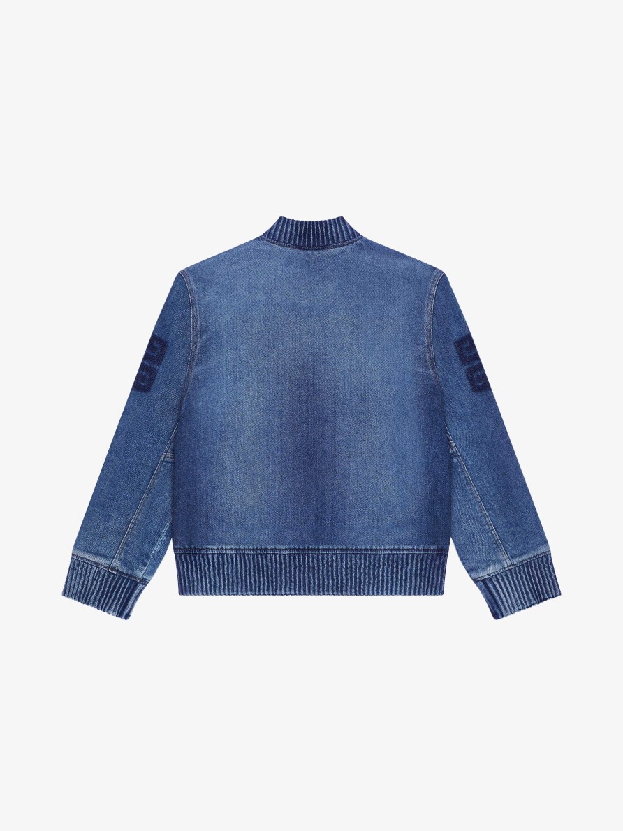 Uomini Givenchy Ragazzo (Da 4 A 12 Anni) | Giacca College Di Givenchy In Denim Blu Denim