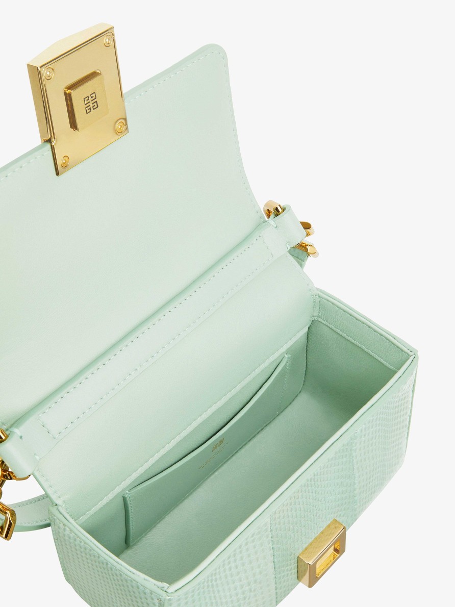 Donne Givenchy Borse A Tracolla | Borsa 4G Piccola In Ayers Con Catena Celadon