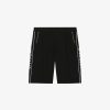 Uomini Givenchy Pantaloncini | Bermuda In Felpa Con Bande Givenchy Nero