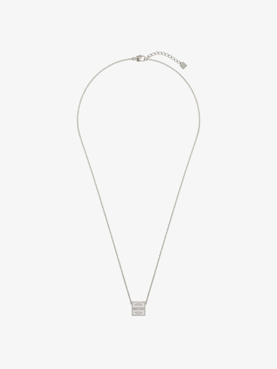 Donne Givenchy Gioielleria | Collana 4G In Metallo Argenteo