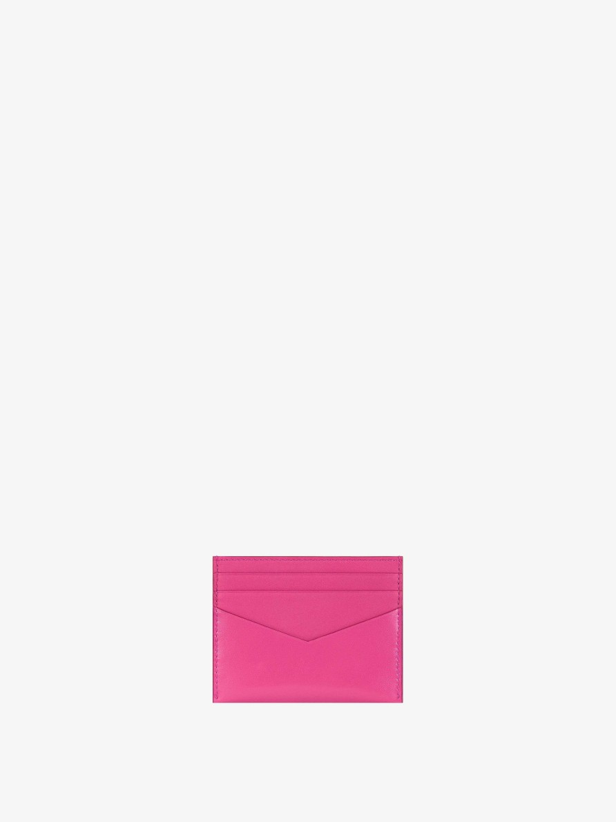 Donne Givenchy Piccola Pelletteria | Portacarte Antigona In Pelle A Scatola Rosa Fluo