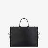 Donne Givenchy Borsa G | Borsa Shopping G-Tote Media In Pelle Stile Corsetto Nero