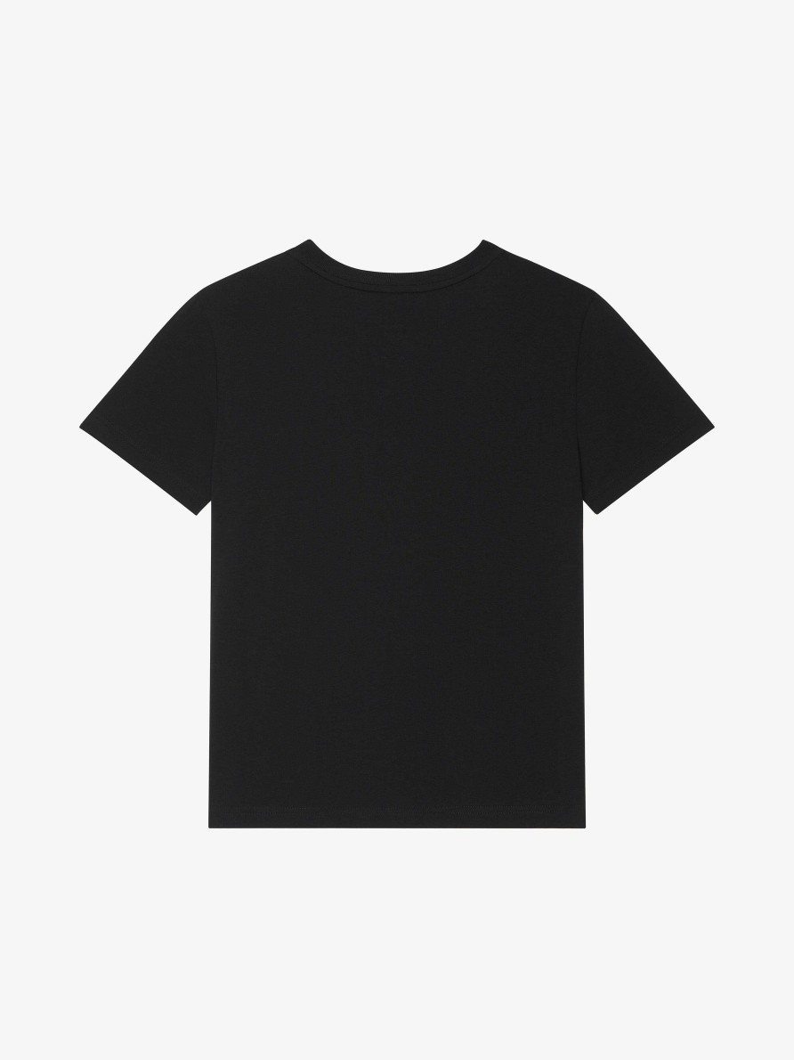 Uomini Givenchy Ragazzo (Da 4 A 12 Anni) | T-Shirt College Di Givenchy In Cotone Nero