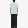 Uomini Givenchy Magliette | T-Shirt Slim Fit In Cotone Blu Minerale