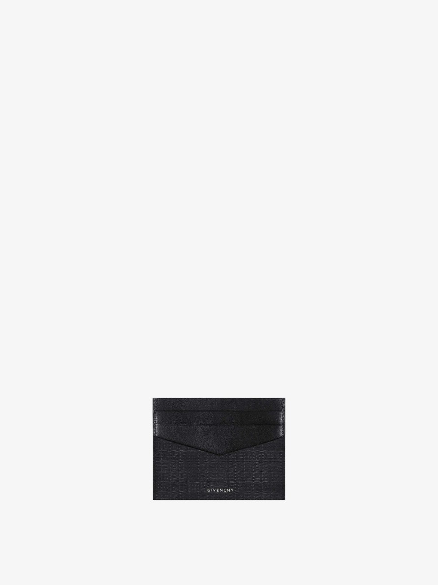 Uomini Givenchy Piccola Pelletteria | Portacarte In Nylon 4G Nero