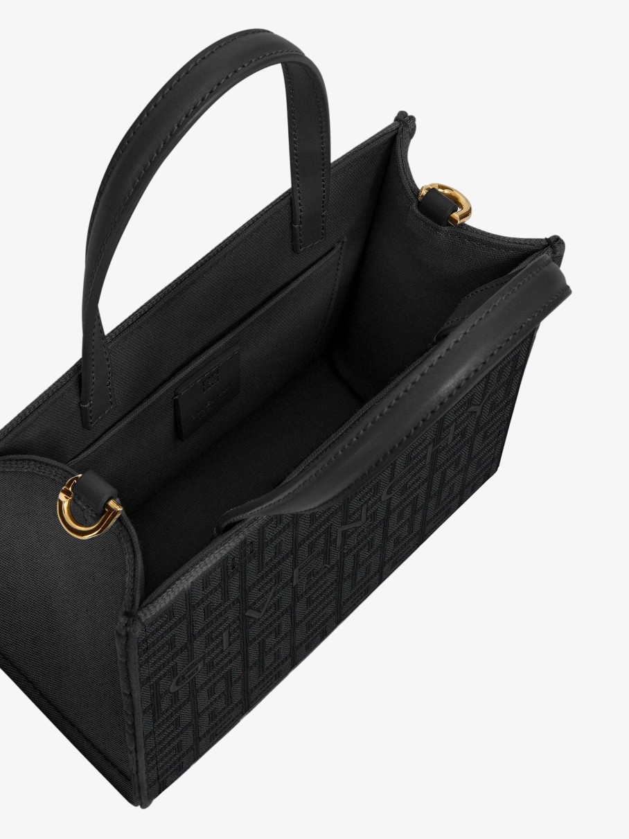 Donne Givenchy Borse Mini E Micro | Borsa Shopping Mini G-Tote Con Ricamo 4G Nero