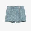 Donne Givenchy Ragazza (Da 4 A 12 Anni) | Gonna Shorts Asimmetrica In Denim 4G Blu Denim