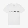 Uomini Givenchy Magliette | T-Shirt Givenchy Archetype Slim Fit In Cotone Bianco