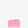 Donne Givenchy Piccola Pelletteria | Portacarte G-Cut In Tela Spalmata 4G E Pelle Rosa Brillante