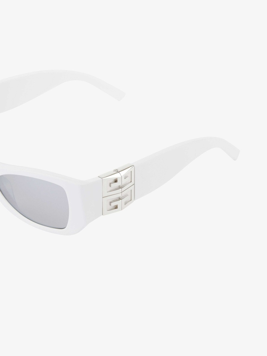 Uomini Givenchy Occhiali Da Sole | Occhiali Da Sole 4G Unisex In Acetato Bianco