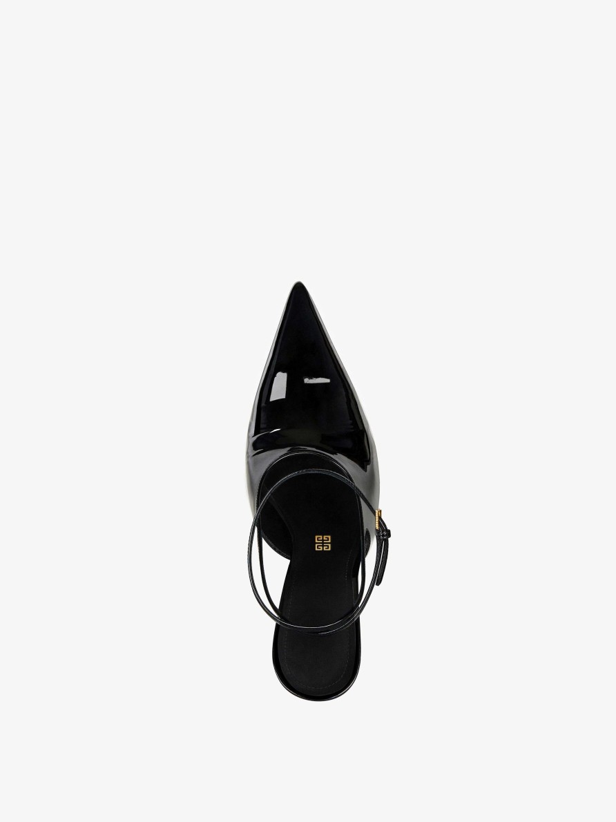 Donne Givenchy Tacchi | Slingback Show In Vernice Nero